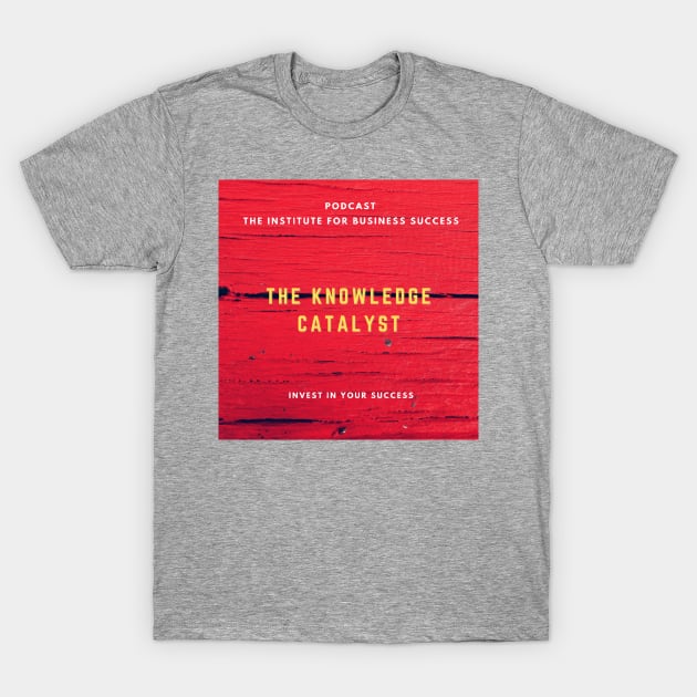 Red Podcast Cover Design T-Shirt by The Knowledge Catalyst